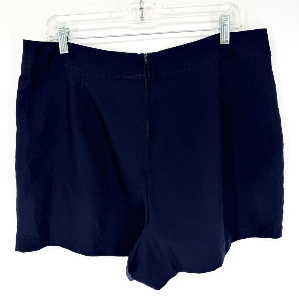 Unique Vintage High Waist Sailor Debbie Shorts Navy Gold Buttons Size XL Pinup - Picture 7 of 9